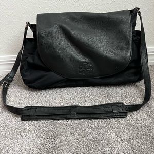 Tory Burch leather diaper bag